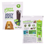 Sticks dentales para perros medianos Edgard & Cooper con manzana y eucalipto
