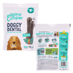 Sticks dentales para perros medianos Edgard & Cooper con menta y fresa