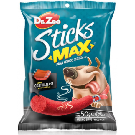 Dr.Zoo Sticks Max Snack para Perros Sabor Costillitas