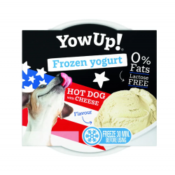 YowUp Frozen Yogurt Helado para Perros Hot Dog con Queso