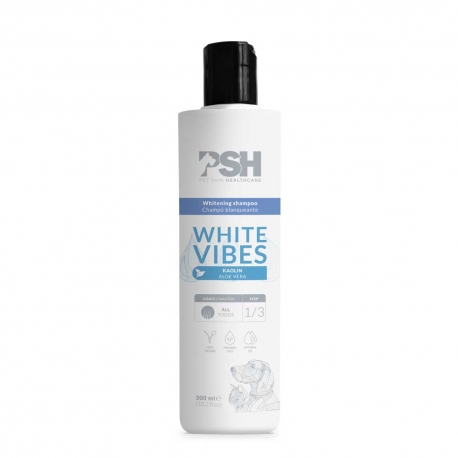 PSH White Vibes Champú Para Perros y Gatos con Pelaje Blanco
