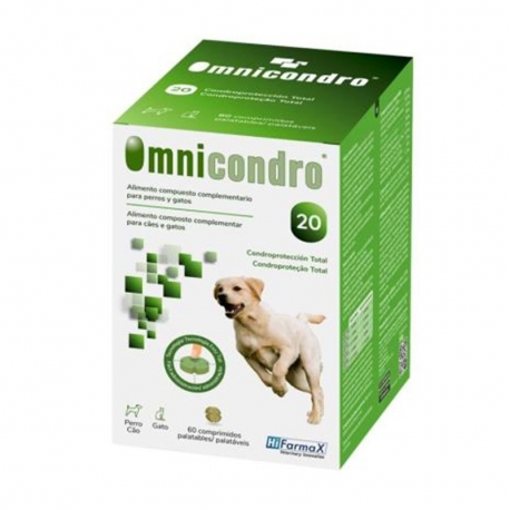 Omnicondro 20 para perros. Hifarmax comprimidos