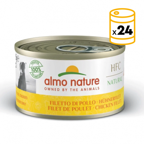 Almo Nature HCF Natural Comida Húmeda para Perros con Filete de Pollo