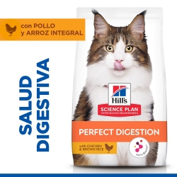 Hills Science Plan Perfect Digestion Pienso para Gatos Adultos con Pollo