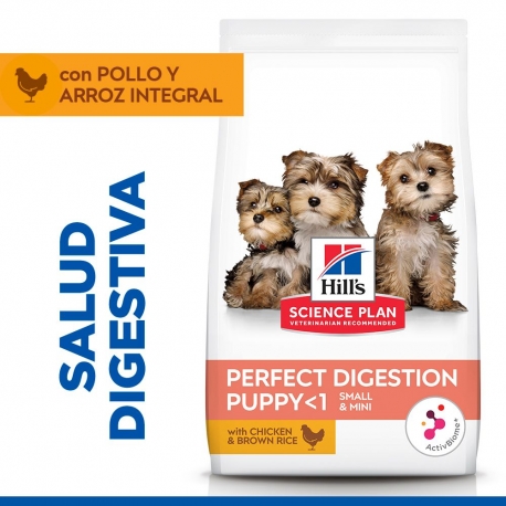 Hills Science Plan Perfect Digestion Puppy Small pienso para cachorros sabor pollo