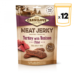 Carnilove Dog Adulto Jerky en filetes sabor Venado y Pavo