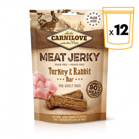 Carnilove Dog Adulto Jerky en barritas sabor Conejo Pavo
