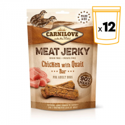 Carnilove Dog Adulto Jerky en barritas sabor Codorniz Pollo