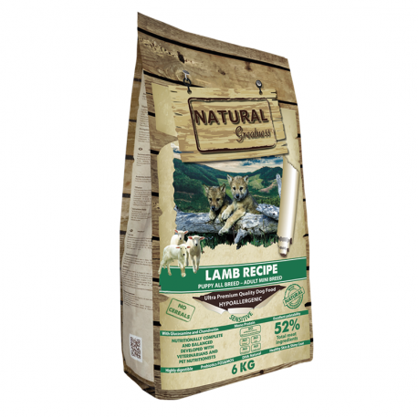 Natural Greatness Lamb Recipe Pienso Para Perros Mini y Cachorros