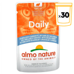 Almo Nature Daily Comida Húmeda para Gatos Bocaditos de Bacalao y Gambas