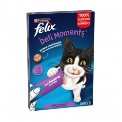 Felix Deli Moments Snack Líquido para Gatos con Pato