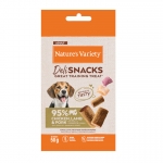 Nature's Variety DeliSnacks Snack para Perros Bocaditos con Pollo, Cordero y Cerdo