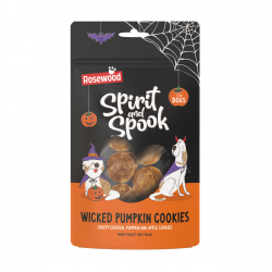 Rosewood Malvadas Galletas Calabaza Snack para Perros Halloween con Pollo, Calabaza y Manzana