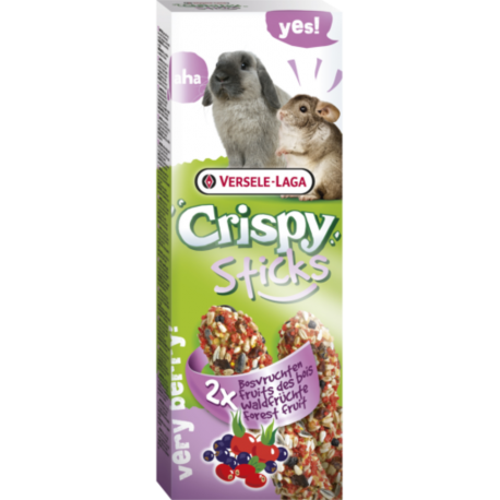 Versele Laga Crispy Sticks Snack para Conejos y Chinchillas con Frutos del Bosque