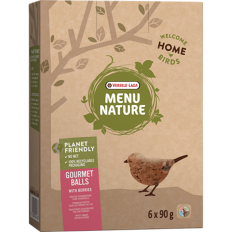 Versele Laga Menu Nature Gourmet Balls Bolas de Grasa para Pájaros con Frutos
