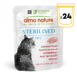 Almo Nature HFC Sterilised Comida Húmeda para Gatos Esterilizados Filete de Pollo