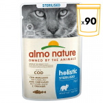 Almo Nature Sterilised Comida Húmeda para Gatos Esterilizados con Bacalao