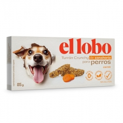 El Lobo Turrón Crunchy de Zanahoria Snack para Perros