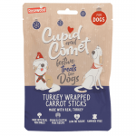 Cupid and Comet Zanahoria Twists Navidad Snack para Perros con Pavo