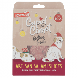 Cupid and Comet Lonchas de Salami Snack para Perros Navidad