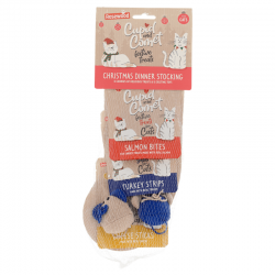 Cupid and Comet Calcetín de Navidad Snacks para Gatos