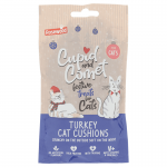Cupid and Comet Cushions Snack para Gatos Navidad con Pavo