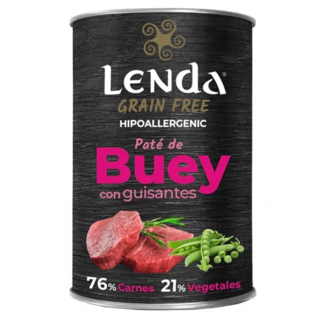 Pack comida húmeda Lendacon Buey
