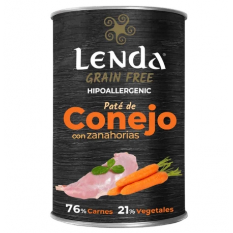 Pack comida húmeda para perros Lenda con Conejo
