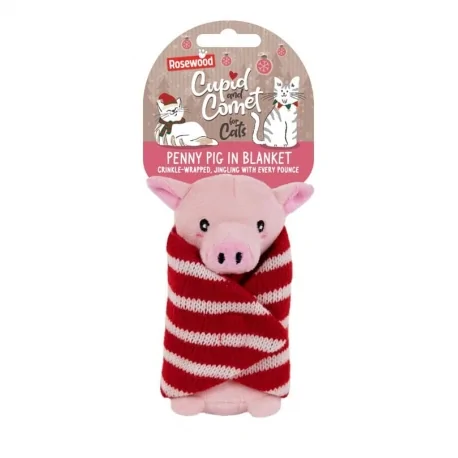 Rosewood Peluche para Gatos Cerdito de Navidad