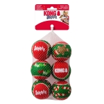Kong SqueakAir Pelotas de Navidad para Perros Medianos
