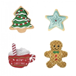 Kong Scrattles Café Peluches Surtidos para Gatos de Navidad