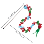 Kong Caña para Gatos de Navidad con Plumas y Catnip