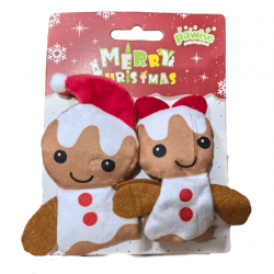 Juguete para Gatos Muñecos de Jengibre de Navidad Pawise