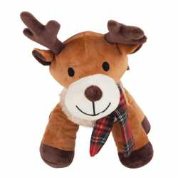 Peluche para Perros Alce con Bufanda de Navidad Pawise