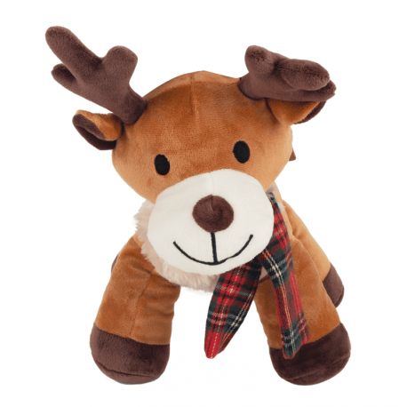 Peluche para Perros Alce con Bufanda de Navidad Pawise