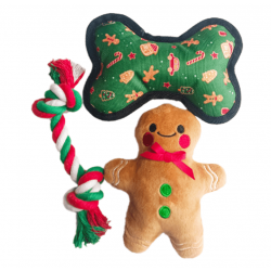 Pack de Juguetes para Perros de Navidad 3 Unidades Pawise