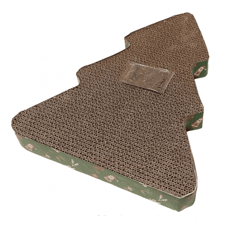 Rascador de Cartón para Gatos Árbol de Navidad Pawise