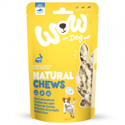 Wow Natural Chews Orejas de Conejo Snack para Perros
