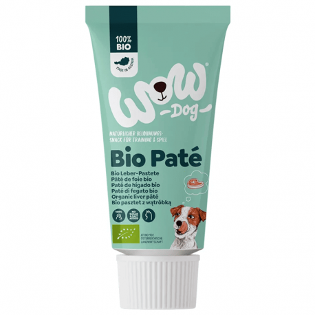 Wow Bio Paté de Hígado Snack para Perros