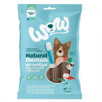Wow Natural Dentals Snacks Dentales para Perros Pequeños y Medianos con Aves de Corral