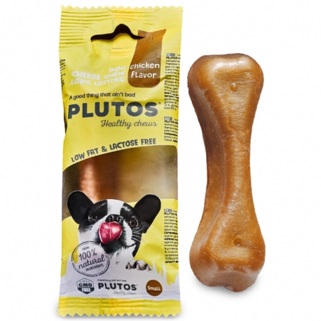 Plutos Small Hueso para Perros Pequeños Snack con Queso y Pollo