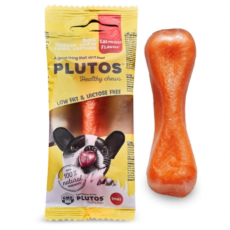 Plutos Small Hueso para Perros Pequeños Snack con Queso y Salmón