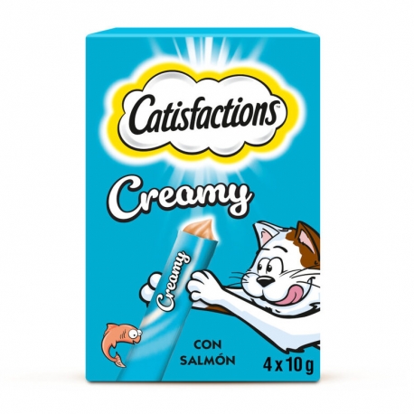 Catisfactions Creamy Snack Cremoso para Gatos con Salmón