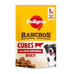 Pedigree Ranchos Cubes Snack Natural para Perros Bocaditos de Buey