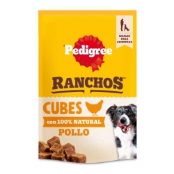 Pedigree Ranchos Cubes Snack Natural para Perros Bocaditos de Pollo
