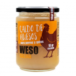 Weso Gallina Caldo de Huesos para Perros y Gatos