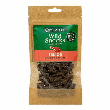 Wild Balance Senior Sistema Inmunitario Snack para Perros con Ternera