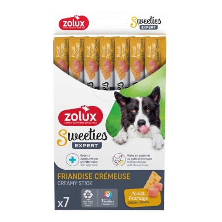 Zolux Sweeties Snack Cremoso para Perros con Pollo y Queso