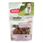 Zolux Candies Mini Corazones Snack para Perros Pequeños con Jamón y Calcio