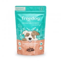 Freedog Snack Semi-húmedo para Perros con Pavo y Zanahoria